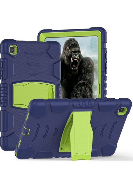 Samsung Galaxy Tab A7 T500 Pc + Silikon Kılıf Navyblue+Lime (Yurt Dışından)
