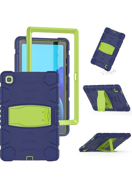 Samsung Galaxy Tab A7 T500 Pc + Silikon Kılıf Navyblue+Lime (Yurt Dışından)