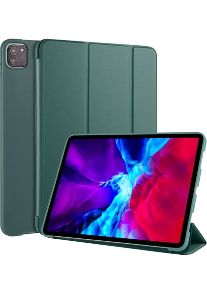 Apple iPad Pro 11 Inç 2020 Için Deri Kılıf Çam Yeşili (Yurt Dışından)