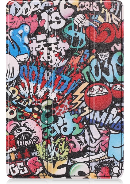 Custer Painted Tablet Leather Case For Samsung Galaxy Tab S8 (Graffiti) (Yurt Dışından) fiyatları