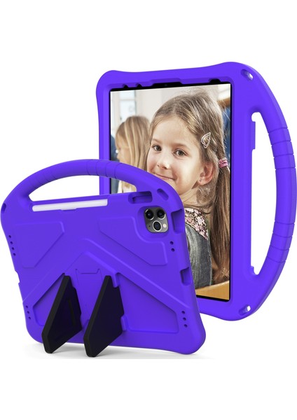 Apple iPad Pro 11 (2020 & 2018) Için Eva Daire Karşıtı Tutucu Koruyucu Kılıf Shell Falling Purple (Yurt Dışından)
