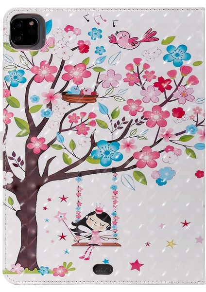 Apple iPad Pro 11 Inç 2020 Için Deri Kılıf Ağacın Altında Kız (Yurt Dışından) fırsatları