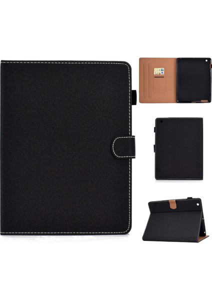 Apple iPad 4 & 3 & 2 Için Deri Kılıf Siyah (Yurt Dışından)