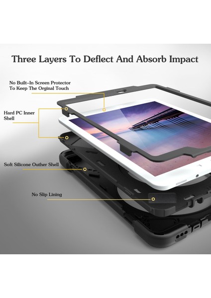 Apple iPad 4 & 3 & 2 Için Zor Durumda Siyah (Yurt Dışından)