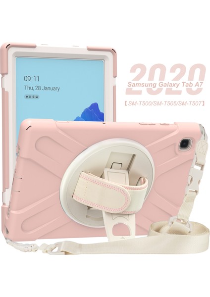 Samsung Galaxy Tab A7 (2020) T500 Silikon + Pc Kasa Için Sakura Pink (Yurt Dışından) modelleri