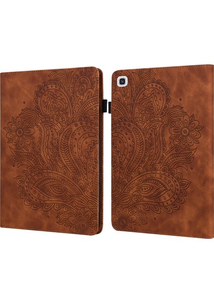 Samsung Galaxy Tab A7 T500 Tpu + Pu Kılıf Brown (Yurt Dışından)