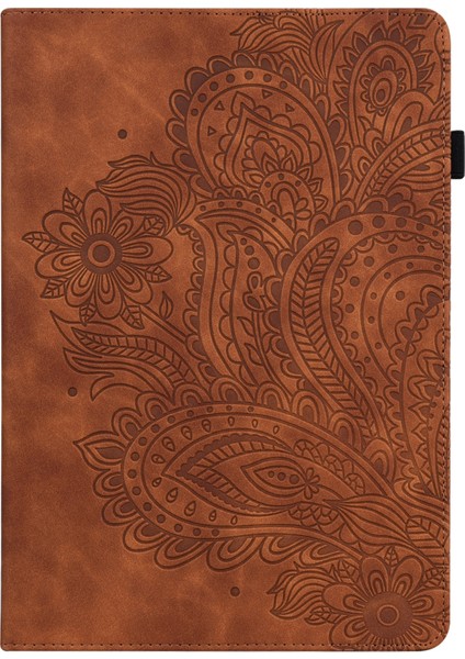 Samsung Galaxy Tab A7 T500 Tpu + Pu Kılıf Brown (Yurt Dışından)