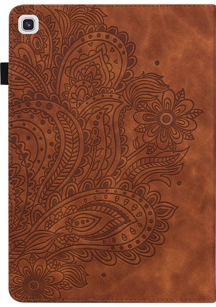 Samsung Galaxy Tab A7 T500 Tpu + Pu Kılıf Brown (Yurt Dışından)