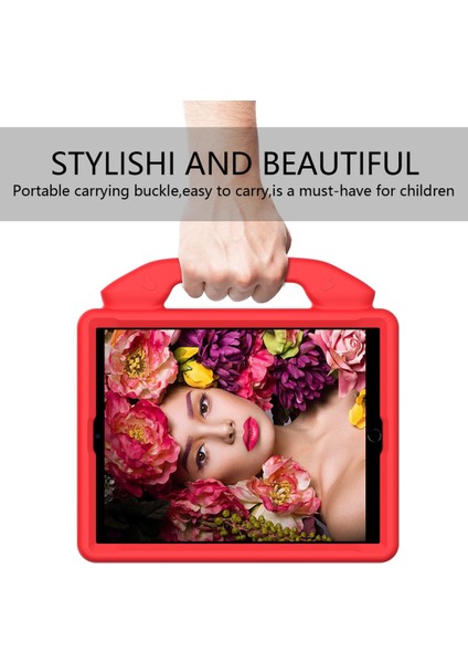 Için Apple iPad 4/3/2 Eva Düz Anti Kayan Kılıf Başparmak Braketi ile Kırmızı (Yurt Dışından) fırsatları