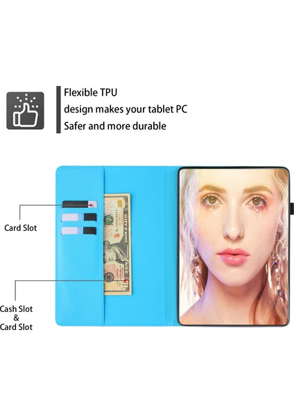 Samsung Galaxy Tab A7 (2020) T500 Deri Kılıf Lion (Yurt Dışından)