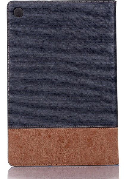Samsung Galaxy Tab A7 T500 Için Deri Tablet Kılıfı Dark Blue (Yurt Dışından)