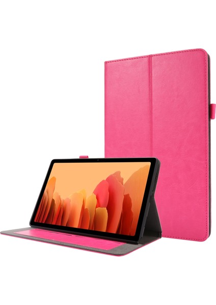 Samsung Galaxy Tab A7 (2020) Deri Kılıf Rose Red (Yurt Dışından)