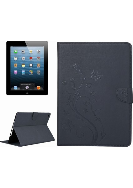 Apple iPad 4 & 3 & 2 Için Deri Kılıf Siyah (Yurt Dışından)