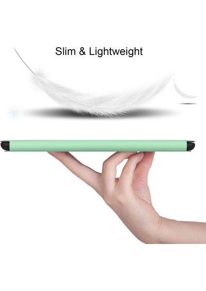 Samsung Galaxy Tab A7 10.4 T500 Için Çift Katlanır Kılıf Mint Green (Yurt Dışından)