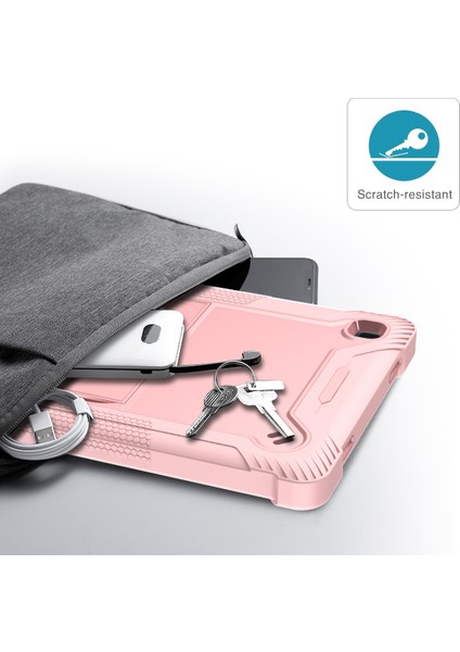Samsung Galaxy Tab A7 10.4 (2020) Silikon + Pc Kılıfı Rose Gold (Yurt Dışından)