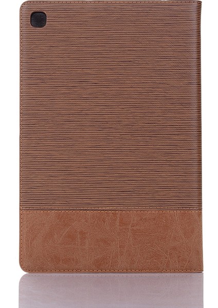 Samsung Galaxy Tab A7 T500 Için Deri Tablet Kılıfı Light Brown (Yurt Dışından)