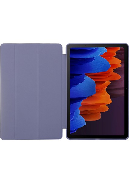 Samsung Galaxy Tab S8 / S7 Için Deri Tablet Kasası (Rose Gold) (Yurt Dışından)