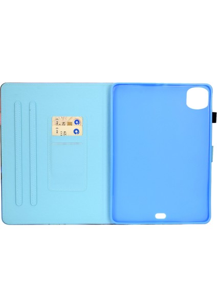 Apple iPad Pro 11 Inç 2020 Için Deri Kılıf Renkli Mermer (Yurt Dışından) modelleri