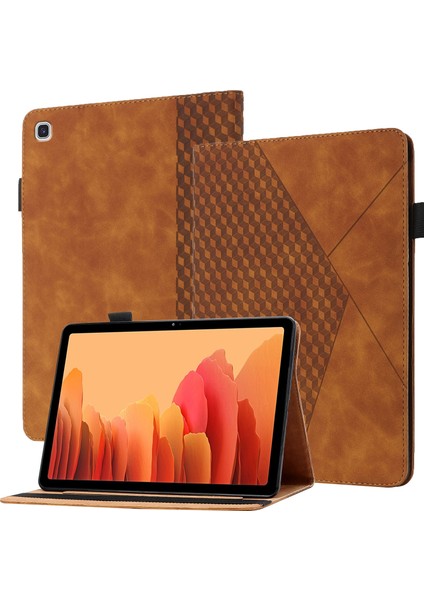 Rhombus Kılıf Samsung Galaxy Tab A7 10.4 2020 T500 / T505 Brown (Yurt Dışından)