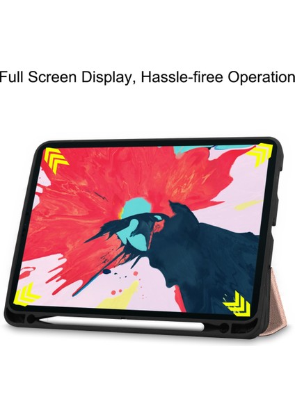 Apple iPad Pro 11 Inç 2020 Için Deri Kılıf Altın Gül (Yurt Dışından)