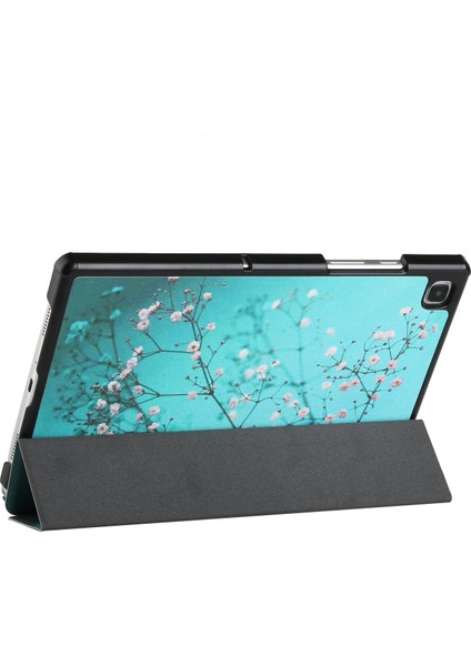 Samsung Galaxy Tab A7 (2020) / T500 / T505 Pu Kılıf Plum Blossom (Yurt Dışından) fırsatları