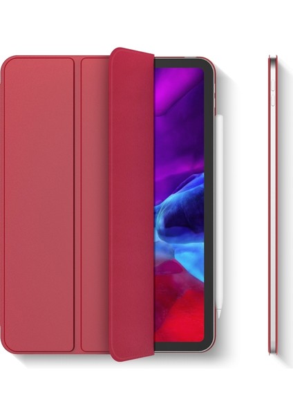 Apple iPad Pro 11 Inç 2020 Için Deri Kılıf Kırmızı (Yurt Dışından) fırsatları