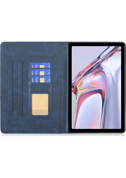 Samsung Galaxy Tab A7 10.4 (2020) Deri Kılıf Dark Blue (Yurt Dışından)