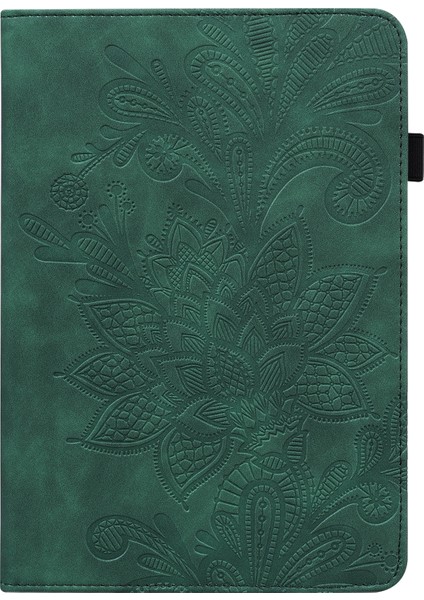 Samsung Galaxy Tab S8 Için Dant Çiçek Pu Kılıfı (Green) (Yurt Dışından) fiyatları