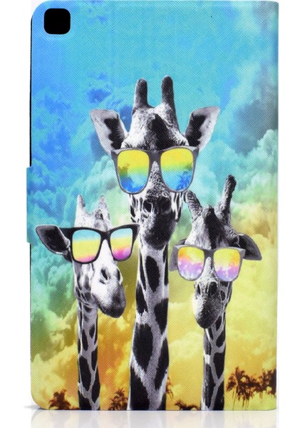 Samsung Galaxy Tab A7 10.4 2020 T500 / T505 Deri Kılıf Spectacled Deer (Yurt Dışından) fırsatları