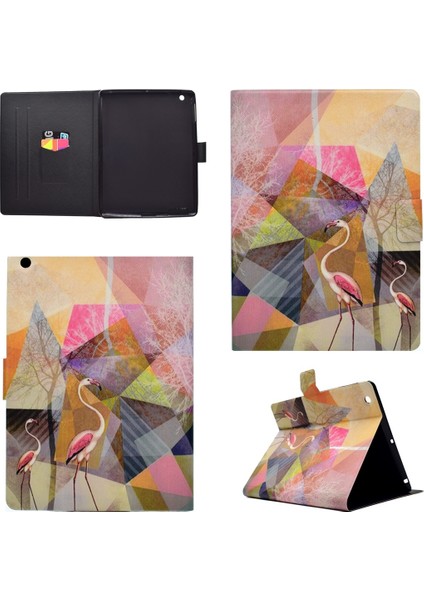 Apple iPad 4 & 3 & 2 Için Deri Kılıf Flamingo (Yurt Dışından)