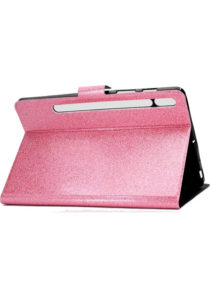 Samsung Galaxy Tab S8 / S7 Için Glitter Toz Kılıfı (Pink) (Yurt Dışından) fırsatları