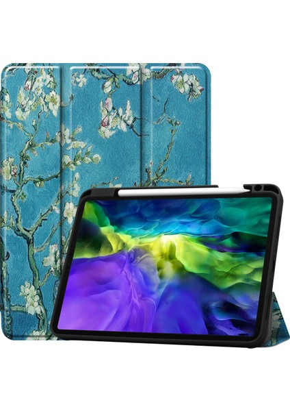 Apple iPad Pro 11 Inç 2020 Için Deri Kılıf Kayısı Çiçeği (Yurt Dışından)