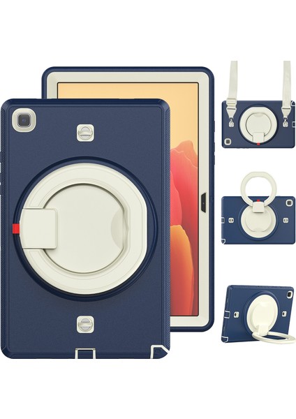 Samsung Galaxy Tab Için Tpu + Pc Tablet Kılıfı A7 10.4 2020 Navy Blue (Yurt Dışından)