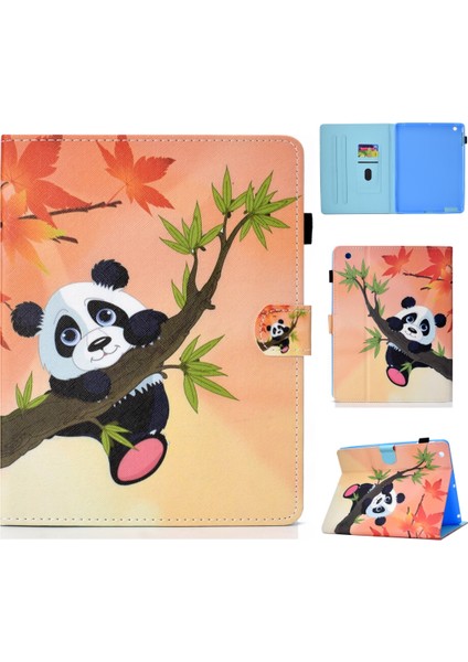 Apple iPad 4 & 3 & 2 Için Deri Kılıf Panda (Yurt Dışından)