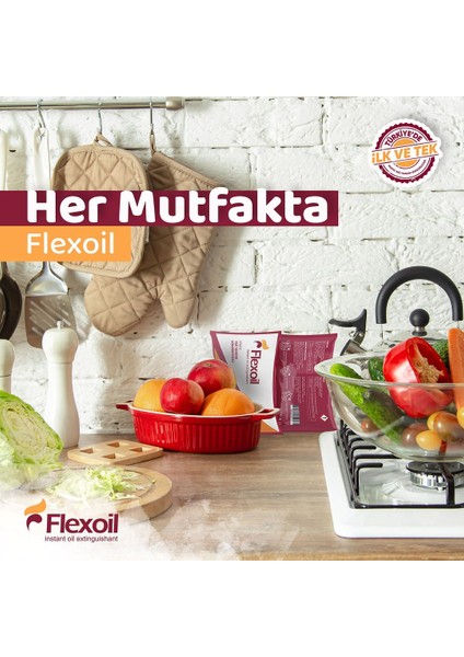 Pratik Yağ Yangını Söndürücü 4'lü Paket