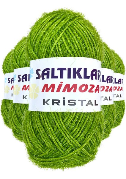 5 Adet Mimoza Kristal Işıltılı Şal Patik Yelek Ipi 47