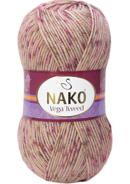 5 Adet Vega Tweed Premium Akrilik El Örgü Ipi Yünü No: 31758 indirimleri