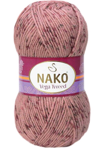 5 Adet Vega Tweed Premium Akrilik El Örgü Ipi Yünü No: 31760 indirimleri