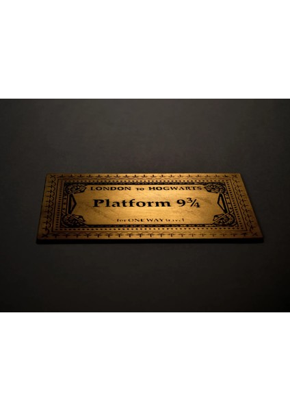 Altın Hogwarts Bileti Platform 9-3 Çeyrek Harry Potter fiyatları