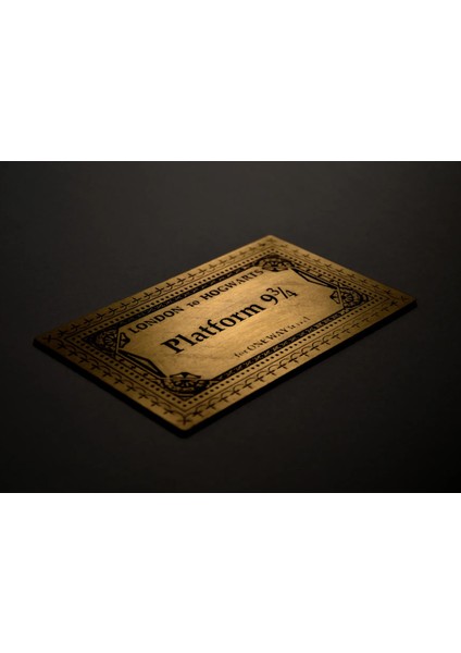Altın Hogwarts Bileti Platform 9-3 Çeyrek Harry Potter modelleri
