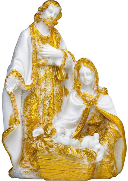 Reçine Kutsal Aile Heykeli Joseph Jesus Mary Katolik Dini Heykelcik Stili 5 (Yurt Dışından) fiyatları