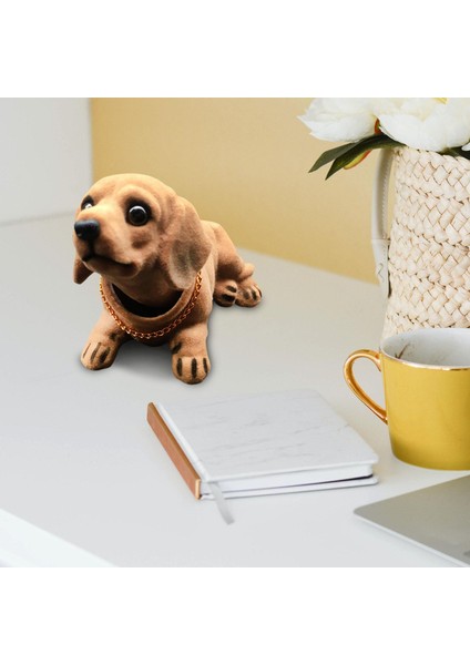 Bobble Head Dog Figür Bobblehead Süsleme Otomatik Araba Gösterge Tablosu Dekorasyonu Kopfschüttelnder Hund 17.5X8.5X9CM (Yurt Dışından) modelleri