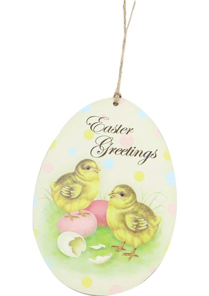 Rustik Paskalya Asma Ağaç Dekorasyonları Kapı Asma Kolye Dekorasyon El Sanatları Chick (Yurt Dışından) fiyatları