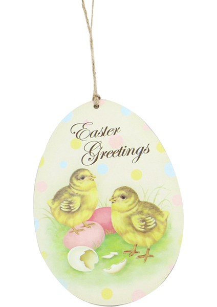 Rustik Paskalya Asma Ağaç Dekorasyonları Kapı Asma Kolye Dekorasyon El Sanatları Chick (Yurt Dışından) modelleri