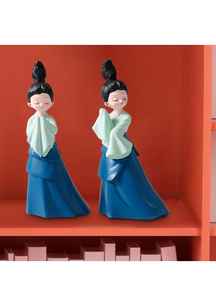 Reçine Bayan Dansçı Heykeli Eski Kadın Raf Dekor Hediyesi 2x Küçük Dans Bebek (Yurt Dışından) indirimleri