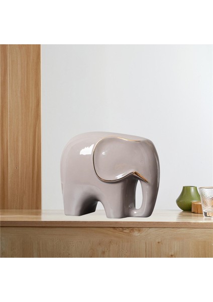 Seramik Fil Heykeli Mobilya Kitaplık Yatak Odası Dekoru Gri S Için (Yurt Dışından) fiyatları