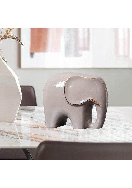 Seramik Fil Heykeli Mobilya Kitaplık Yatak Odası Dekoru Gri S Için (Yurt Dışından) fırsatları