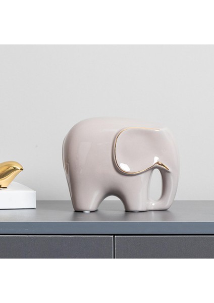 Seramik Fil Heykeli Mobilya Kitaplık Yatak Odası Dekoru Gri S Için (Yurt Dışından) indirimleri