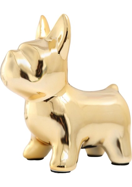 Piggy Heykel Heykeli Heykelcik Para Tasarrufu Kutusu Kitaplık Altın (Yurt Dışından)