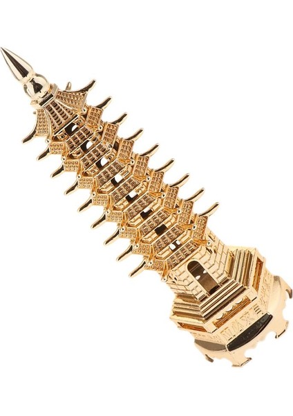 9 Seviye Heykel Süs Asya Oryantal Tapınak Figürinleri Altın 9 Tier (Yurt Dışından) indirimleri